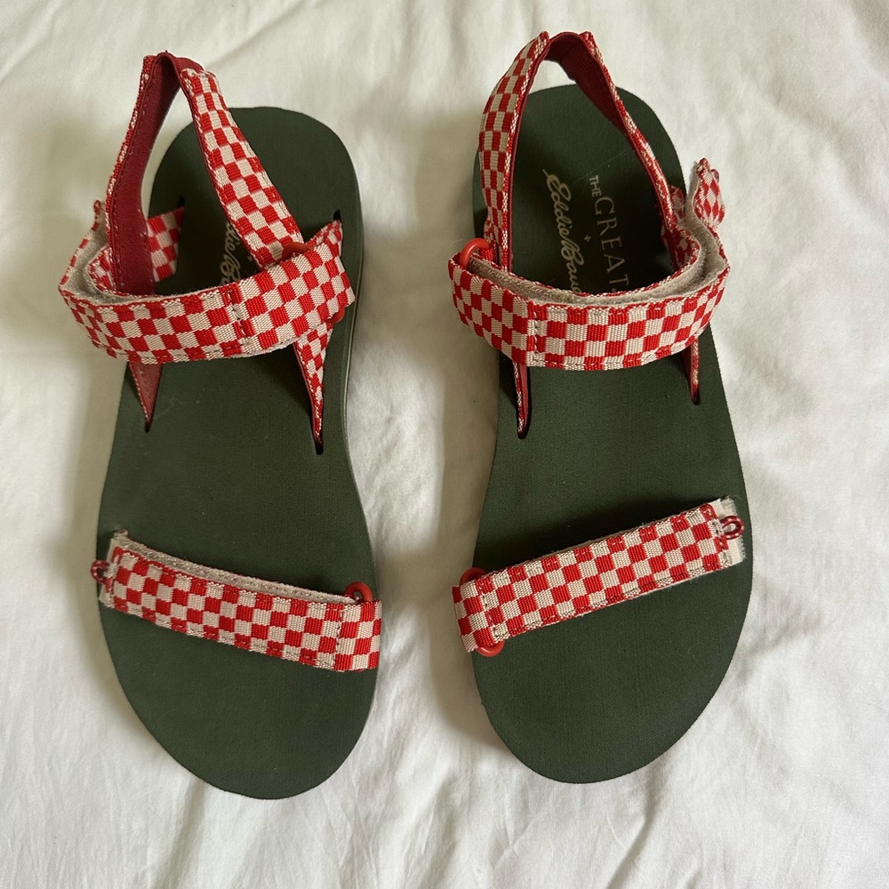 Eddie Bauer x The Great sandals.